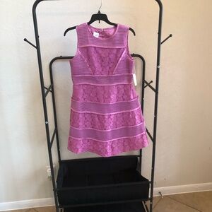 Elegant Pink Lace Kids Dress